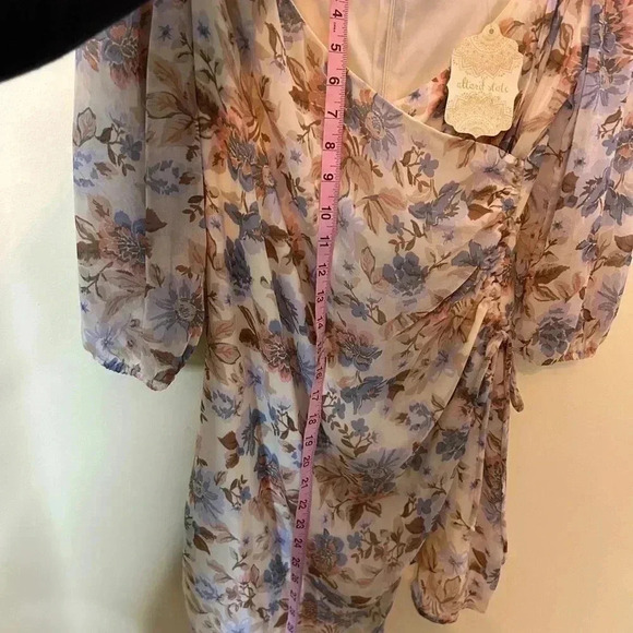 Altar'd State Serelia Dress Beautiful Fall Floral Size Large - Picture 12 of 12